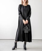 【ラジュール/Lajour】のプリーツカラーワンピース ブラック|ID: prp329100004703850 ipo3291000000033967598