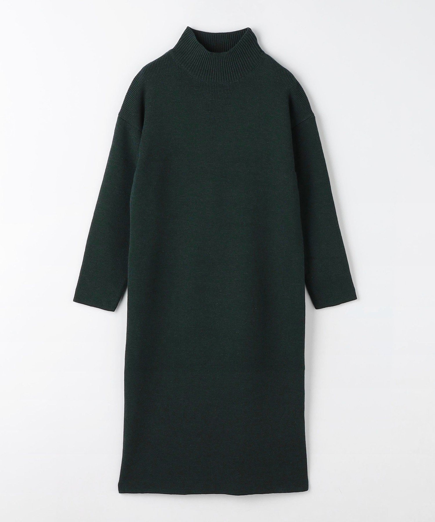 【ユナイテッドアローズ/UNITED ARROWS】のソウバリ ハイニック ニットワンピース A DAY IN THE LIFE インテリア・キッズ・メンズ・レディースファッション・服の通販 founy(ファニー) 　ファッション　Fashion　レディースファッション　Fashion for Women　ワンピース　Dresses　ニットワンピース　Knit Dresses　アクリル　Acrylic Material　シンプル　Simple, Minimal　スカーフ　Scarf, Neckwear　ネックレス　Necklace, Pendant Necklace　ハイネック　High Neck, Mock Neck　ベーシック　Basic, Essential　ロング　Long, Long-Length　おすすめ　Recommended / Our Picks　DK.GREEN|ID: prp329100004703859 ipo3291000000033967672