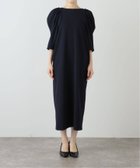 【イエナ/IENA】のショルダータックジョーゼットワンピース ネイビー|ID:prp329100004703878