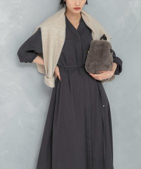 【アーバンリサーチ ロッソ/URBAN RESEARCH ROSSO】のポケットデザインVネックワンピース 人気、トレンドファッション・服の通販 founy(ファニー) ファッション Fashion レディースファッション Fashion for Women ワンピース Dresses 2025年 2025 2025-2026秋冬・A/W Autumn/Winter 2025–26 AW25–26 冬 Winter / This Winter ポケット Pocket, Pocket Detail リボン Ribbon, Bow エレガント 上品 Elegant A/W・秋冬 Autumn/Winter |ID:prp329100004703933