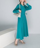 【アーバンリサーチ ロッソ/URBAN RESEARCH ROSSO】のポケットデザインVネックワンピース 人気、トレンドファッション・服の通販 founy(ファニー) ファッション Fashion レディースファッション Fashion for Women ワンピース Dresses 2025年 2025 2025-2026秋冬・A/W Autumn/Winter 2025–26 AW25–26 冬 Winter / This Winter ポケット Pocket, Pocket Detail リボン Ribbon, Bow エレガント 上品 Elegant A/W・秋冬 Autumn/Winter thumbnail GREEN|ID: prp329100004703933 ipo3291000000034250604