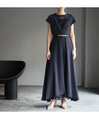 【ガール/GIRL】のパールベルト付きカシュクール風レース切替ロングフレア 結婚式パーティードレス NA|ID: prp329100004703945 ipo3291000000033968216