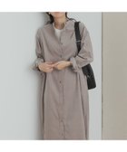 【アーバンリサーチ ドアーズ/URBAN RESEARCH DOORS】の『WEB/一部店舗限定カラー』『UR TECH』コーデュロイシャツワンピース GREIGE|ID: prp329100004703953 ipo3291000000034562358