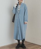 【アーバンリサーチ ドアーズ/URBAN RESEARCH DOORS】の『WEB/一部店舗限定カラー』『UR TECH』コーデュロイシャツワンピース L.BLUE|ID: prp329100004703953 ipo3291000000034562359
