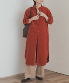 【アーバンリサーチ ドアーズ/URBAN RESEARCH DOORS】の『WEB/一部店舗限定カラー』『UR TECH』コーデュロイシャツワンピース ORANGE|ID: prp329100004703953 ipo3291000000034562361