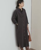 【アーバンリサーチ ドアーズ/URBAN RESEARCH DOORS】の『WEB/一部店舗限定カラー』『UR TECH』コーデュロイシャツワンピース GRAY|ID: prp329100004703953 ipo3291000000034562363