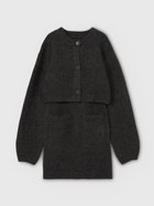 【エイミーイストワール/eimy istoire】のロゴ釦ニットセットワンピース 人気、トレンドファッション・服の通販 founy(ファニー) ファッション Fashion レディースファッション Fashion for Women ワンピース Dresses カーディガン Cardigan, Knitwear クラシカル Classical, Vintage-Inspired ショート Short, Short Length セットアップ Set-Up, Coordinated Outfit デニム Denim, Jeans Material フェミニン Feminine, Girly A/W・秋冬 Autumn/Winter 再入荷 Restock / Back in Stock おすすめ Recommended / Our Picks エレガント 上品 Elegant thumbnail GREY|ID: prp329100004703971 ipo3291000000033968389