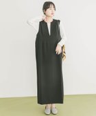 【アイテムズアーバンリサーチ/ITEMS URBAN RESEARCH】の『イージーケア』インナーセットジャンパースカート BLK|ID: prp329100004704007 ipo3291000000034609735