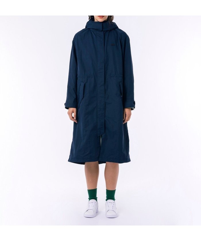 【ラコステ/LACOSTE】のフード脱着可 撥水ナイロン スタンドカラー ミリタリーコート / ロングコート インテリア・キッズ・メンズ・レディースファッション・服の通販 founy(ファニー) https://founy.com/ ファッション Fashion レディースファッション Fashion for Women アウター Coat / Outerwear Collection コート・ロングコート・ピーコート Long Coats, Peacoats & More なめらか Smooth, Silky Texture スタンド Stand Collar, Upright Stand ドローストリング Drawstring, Pull Cord フラップ Flap, Flap Pocket ポケット Pocket, Pocket Detail ミリタリー Military, Army Style ロング Long, Long-Length |ID: prp329100004704037 ipo3291000000033969258
