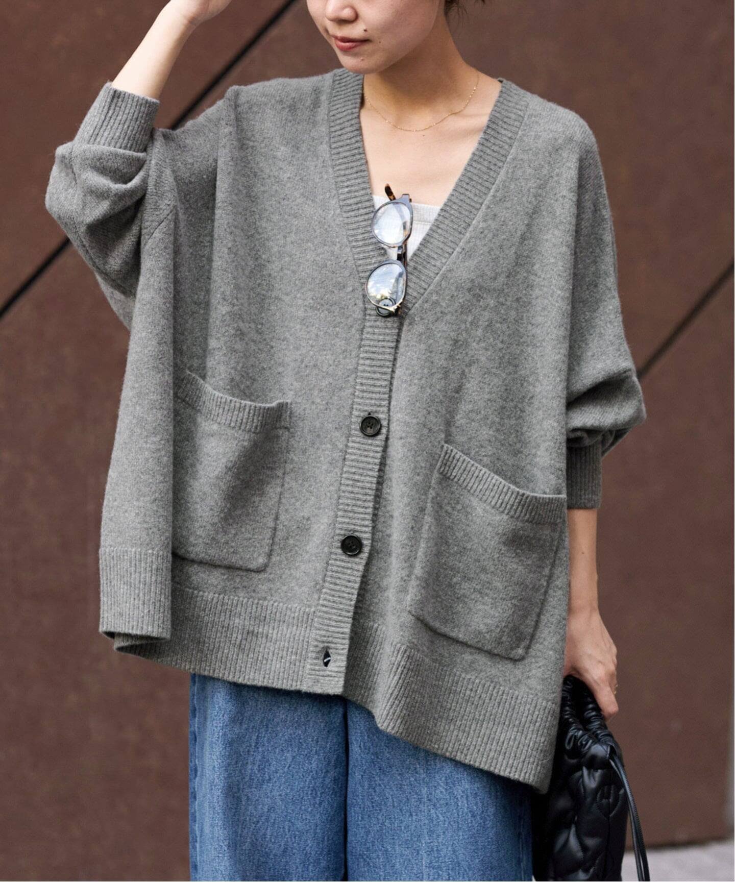 【ジャーナルスタンダード レリューム/JOURNAL STANDARD relume】の《WEB限定追加 / 新色》ラムウールビッグカーディガン インテリア・キッズ・メンズ・レディースファッション・服の通販 founy(ファニー) ファッション Fashion レディースファッション Fashion for Women トップス・カットソー Cut & Sew Tops カーディガン・羽織り Layered Style Cardigans 2025年 2025 2025-2026秋冬・A/W Autumn/Winter 2025–26 AW25–26 おすすめ Recommended / Our Picks カーディガン Cardigan, Knitwear ビッグ Big, Oversized ポンチョ Poncho, Cape Style リラックス Relax, Relaxed Fit ワイド Wide, Wide Fit エレガント 上品 Elegant 冬 Winter / This Winter グレーA|ID: prp329100004704111 ipo3291000000034368390