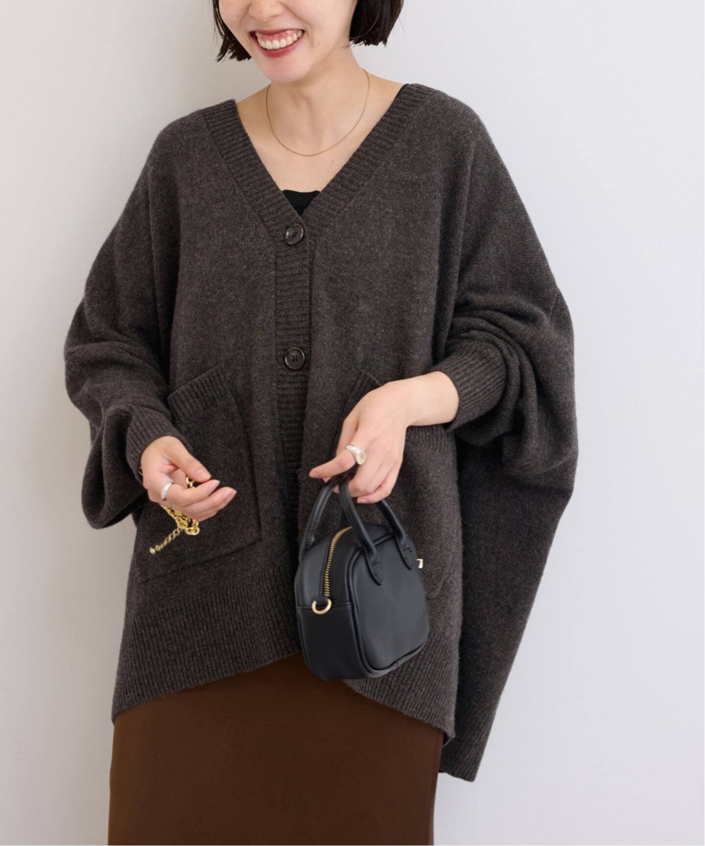 【ジャーナルスタンダード レリューム/JOURNAL STANDARD relume】の《WEB限定追加 / 新色》ラムウールビッグカーディガン インテリア・キッズ・メンズ・レディースファッション・服の通販 founy(ファニー) ファッション Fashion レディースファッション Fashion for Women トップス・カットソー Cut & Sew Tops カーディガン・羽織り Layered Style Cardigans 2025年 2025 2025-2026秋冬・A/W Autumn/Winter 2025–26 AW25–26 おすすめ Recommended / Our Picks カーディガン Cardigan, Knitwear ビッグ Big, Oversized ポンチョ Poncho, Cape Style リラックス Relax, Relaxed Fit ワイド Wide, Wide Fit エレガント 上品 Elegant 冬 Winter / This Winter ブラウン|ID: prp329100004704111 ipo3291000000034368394