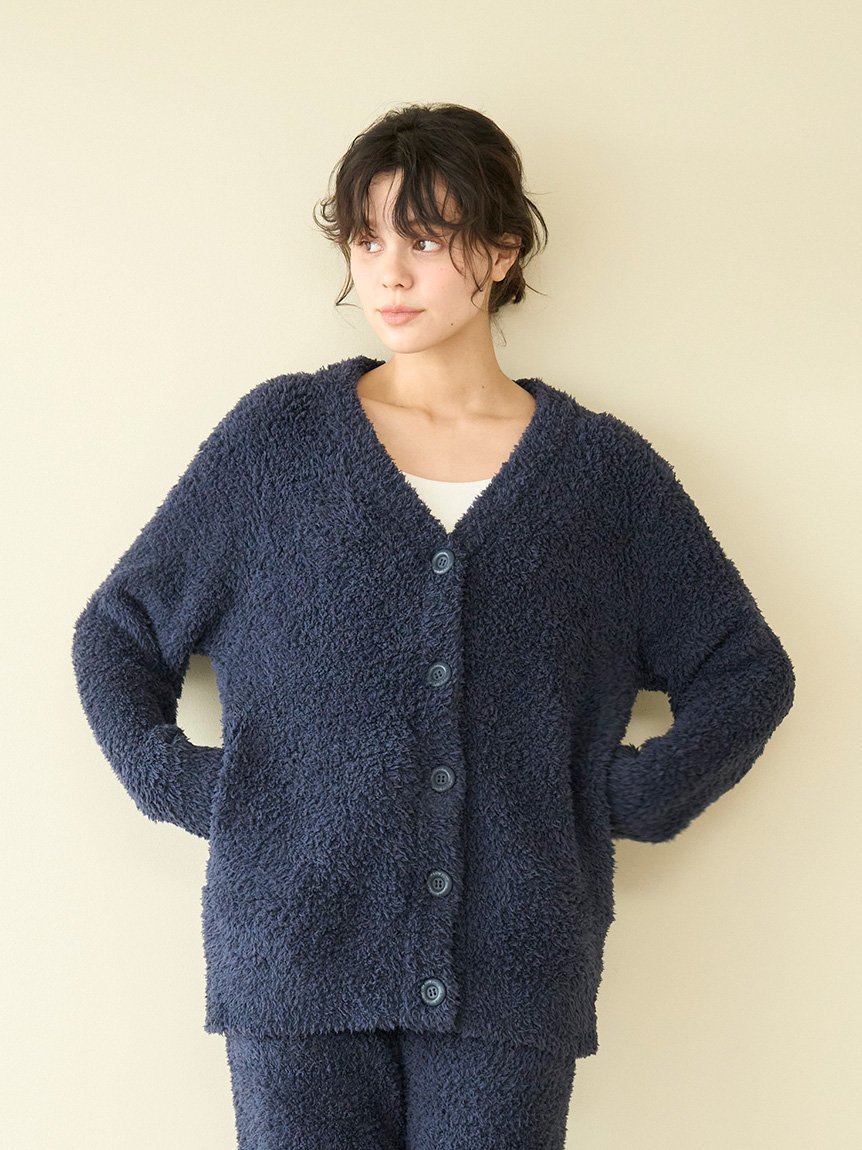 【ジェラート ピケ/gelato pique】のベーシックジェラートカーディガン インテリア・キッズ・メンズ・レディースファッション・服の通販 founy(ファニー) 　ファッション　Fashion　レディースファッション　Fashion for Women　トップス・カットソー　Cut & Sew Tops　カーディガン・羽織り　Layered Style Cardigans　カーディガン　Cardigan, Knitwear　シンプル　Simple, Minimal　スマート　Smart, Elegant　デザート　Dessert, Sweet Treat　定番　Standard, Basic Item　人気　Popular, Best Seller　ベーシック　Basic, Essential　モコモコ　Fuzzy, Fluffy　ロング　Long, Long-Length　おすすめ　Recommended / Our Picks　ギフト プレゼント　Gift / Present　NVY[089]|ID: prp329100004704115 ipo3291000000034772909