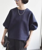 【シップス フォー ウィメン/SHIPS】のquaranciel 洗濯機可能 ポンチ バックジップ ドルマン プルオーバー ネイビー|ID: prp329100004704170 ipo3291000000033970370