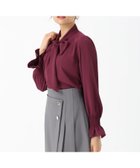 【ミッシュマッシュ/MISCH MASCH】のMM548101 ボウタイシャーリングブラウス 人気、トレンドファッション・服の通販 founy(ファニー) ファッション Fashion レディースファッション Fashion for Women トップス・カットソー Cut & Sew Tops シャツ・ブラウス・オフィスカジュアル Elegant Blouses & Button-Ups シャーリング Shirring, Ruched フィット Fit, Slim Fit フェミニン Feminine, Girly thumbnail パープル|ID: prp329100004704182 ipo3291000000033970480