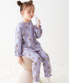 【デビロック/devirock / KIDS】のガールズ やわらかキルト パジャマ 長袖パジャマ ルームウェア 長袖ルームウェア 25AW 001-クマ-Gブルー|ID: prp329100004704191 ipo3291000000034043948