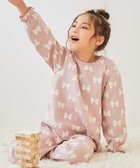【デビロック/devirock / KIDS】のガールズ やわらかキルト パジャマ 長袖パジャマ ルームウェア 長袖ルームウェア 25AW 009-リボン-ピンク|ID: prp329100004704191 ipo3291000000034043960