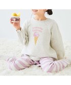 【デビロック/devirock / KIDS】のガールズ やわらかキルト パジャマ 長袖パジャマ ルームウェア 長袖ルームウェア 25AW 011-アイス-ピンク|ID: prp329100004704191 ipo3291000000034043961