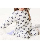 【デビロック/devirock / KIDS】のガールズ やわらかキルト パジャマ 長袖パジャマ ルームウェア 長袖ルームウェア 25AW 008-リボン-オートミール|ID: prp329100004704191 ipo3291000000035107600