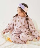 【デビロック/devirock / KIDS】のガールズ やわらかキルト パジャマ 長袖パジャマ ルームウェア 長袖ルームウェア 25AW 002-クマ-ピンク|ID: prp329100004704191 ipo3291000000035107604