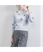 【ユナイテッドアローズ/UNITED ARROWS】のフラワー ビジュー ロングスリーブ ニット LT.BLUE|ID: prp329100004704260 ipo3291000000034773104