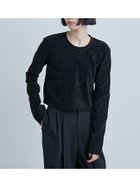 【ミースロエ/MIESROHE】の短丈モールUネックプルオーバー BLK[009]|ID: prp329100004704332 ipo3291000000034449754