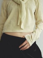 【ミースロエ/MIESROHE】の短丈モールUネックプルオーバー YEL[032]|ID: prp329100004704332 ipo3291000000034449755