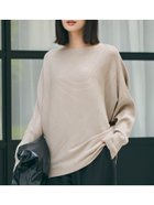【コカ/COCA】のしっとりやわらかシンプルボートネックニットトップス Lt.beige|ID: prp329100004704519 ipo3291000000033973109