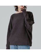 【コカ/COCA】のしっとりやわらかシンプルボートネックニットトップス Brown|ID: prp329100004704519 ipo3291000000033973110