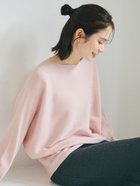 【コカ/COCA】のしっとりやわらかシンプルボートネックニットトップス Pink|ID: prp329100004704519 ipo3291000000033973112