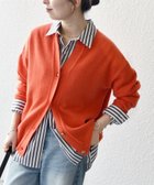 【シップス フォー ウィメン/SHIPS】のSHIPS any 手洗い可能 AQUA カシミヤ ミックス スキッパー カーディガン オレンジ|ID: prp329100004704854 ipo3291000000034130497