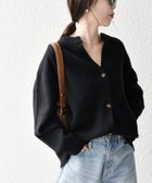 【シップス フォー ウィメン/SHIPS】のSHIPS any 手洗い可能 AQUA カシミヤ ミックス スキッパー カーディガン ブラック|ID: prp329100004704854 ipo3291000000034130499