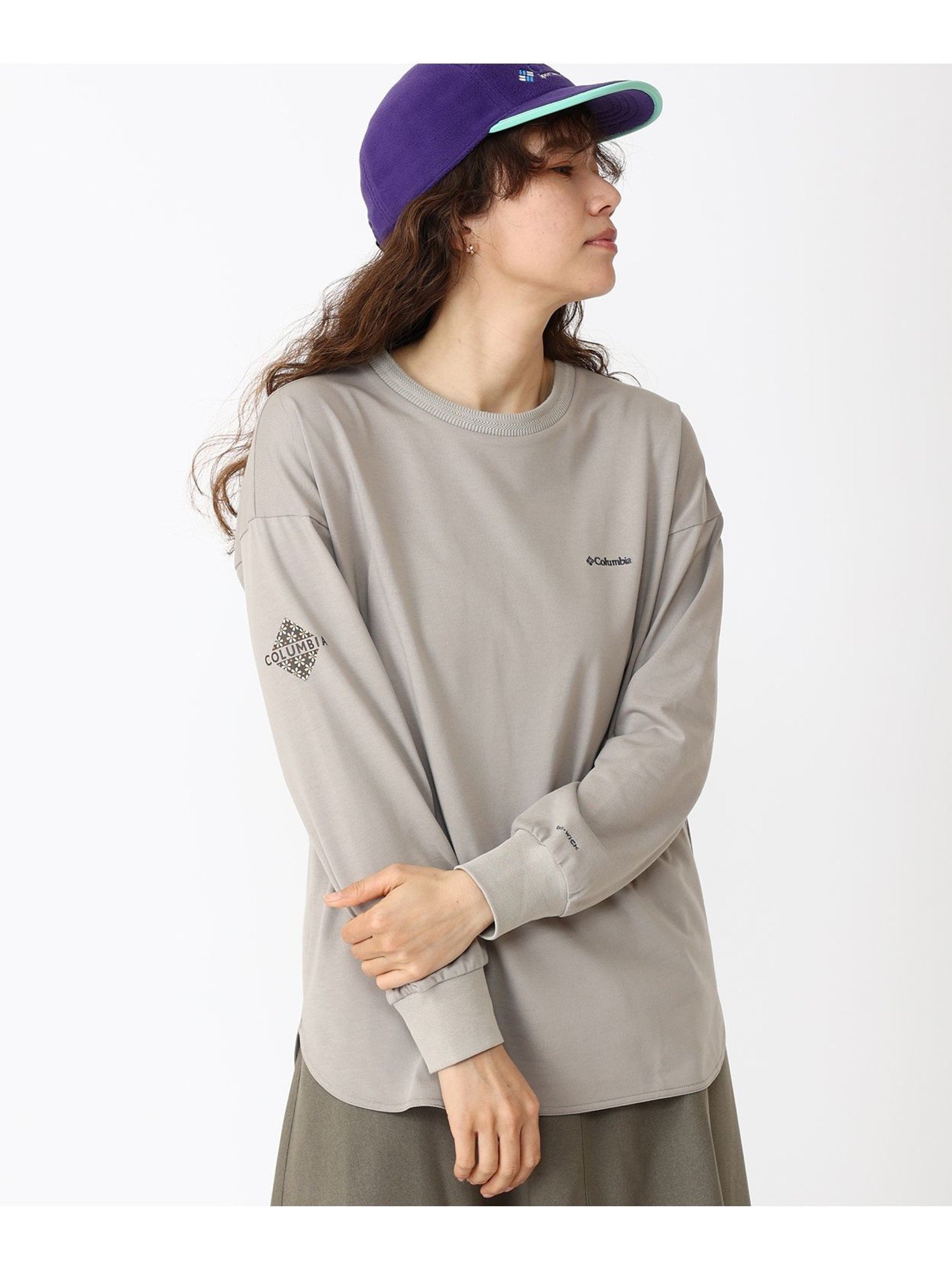 【コロンビア/Columbia】のColumbia/ ウィメンズジプシーバードロングスリーブクルー /コロンビア インテリア・キッズ・メンズ・レディースファッション・服の通販 founy(ファニー) 　ファッション　Fashion　レディースファッション　Fashion for Women　アウトドア　Outdoor Clothing　ショルダー　Shoulder, Shoulder Strap　スリット　Slit, Slit Detail　スリーブ　Sleeve, Long Sleeve / Short Sleeve　テクスチャー　Texture, Textured Fabric　トレンド　Trend, Trending Now　ドロップ　Drop Shoulder, Dropped Style　フィット　Fit, Slim Fit　リラックス　Relax, Relaxed Fit　ルーズ　Loose, Oversized　ロング　Long, Long-Length　チャコールグレー[003002]|ID: prp329100004704864 ipo3291000000034179996