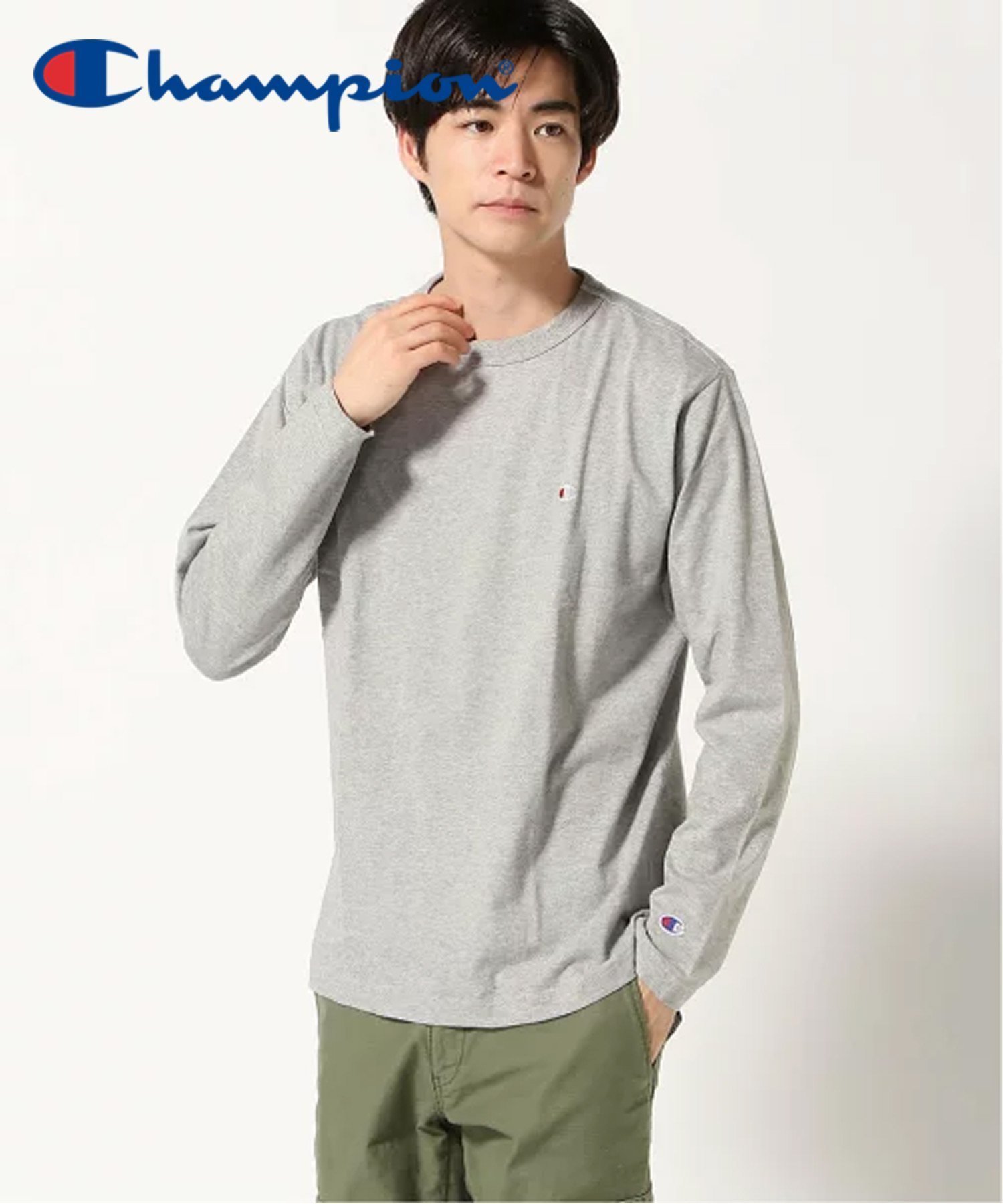 【ハンドサイン/HAND SIGN】のChampion/C3-Y428LONG SLEEVE T-SHIRT インテリア・キッズ・メンズ・レディースファッション・服の通販 founy(ファニー) 　ファッション　Fashion　レディースファッション　Fashion for Women　トップス・カットソー　Cut & Sew Tops　シャツ・ブラウス・オフィスカジュアル　Elegant Blouses & Button-Ups　ロングTシャツ・Tシャツ　Longline T-Shirts & Tees　スリーブ　Sleeve, Long Sleeve / Short Sleeve　ロング　Long, Long-Length　OXグレー|ID: prp329100004704874 ipo3291000000034007362