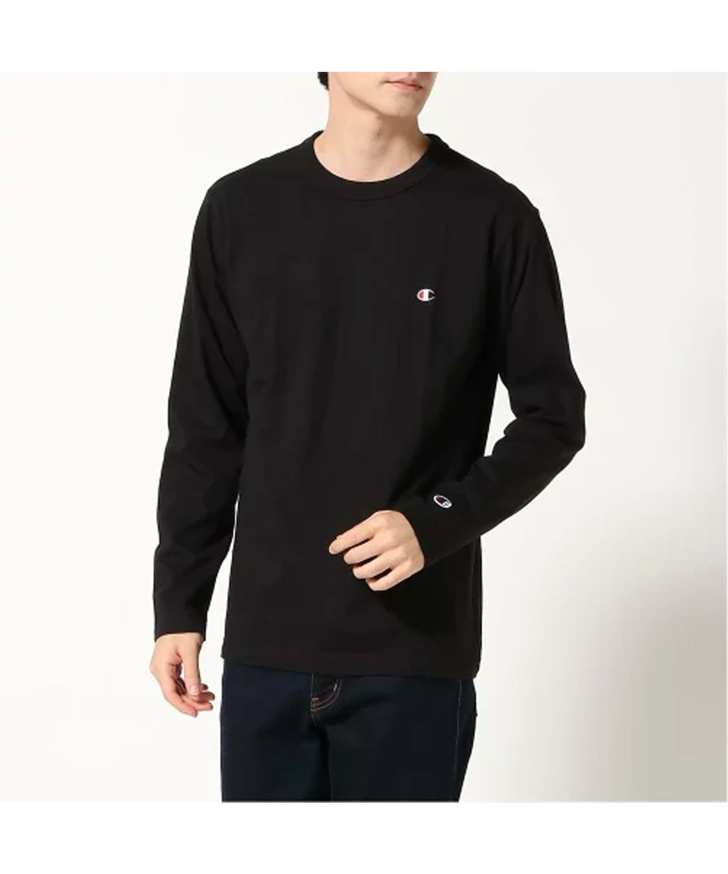 【ハンドサイン/HAND SIGN】のChampion/C3-Y428LONG SLEEVE T-SHIRT インテリア・キッズ・メンズ・レディースファッション・服の通販 founy(ファニー) 　ファッション　Fashion　レディースファッション　Fashion for Women　トップス・カットソー　Cut & Sew Tops　シャツ・ブラウス・オフィスカジュアル　Elegant Blouses & Button-Ups　ロングTシャツ・Tシャツ　Longline T-Shirts & Tees　スリーブ　Sleeve, Long Sleeve / Short Sleeve　ロング　Long, Long-Length　ブラック|ID: prp329100004704874 ipo3291000000034007365