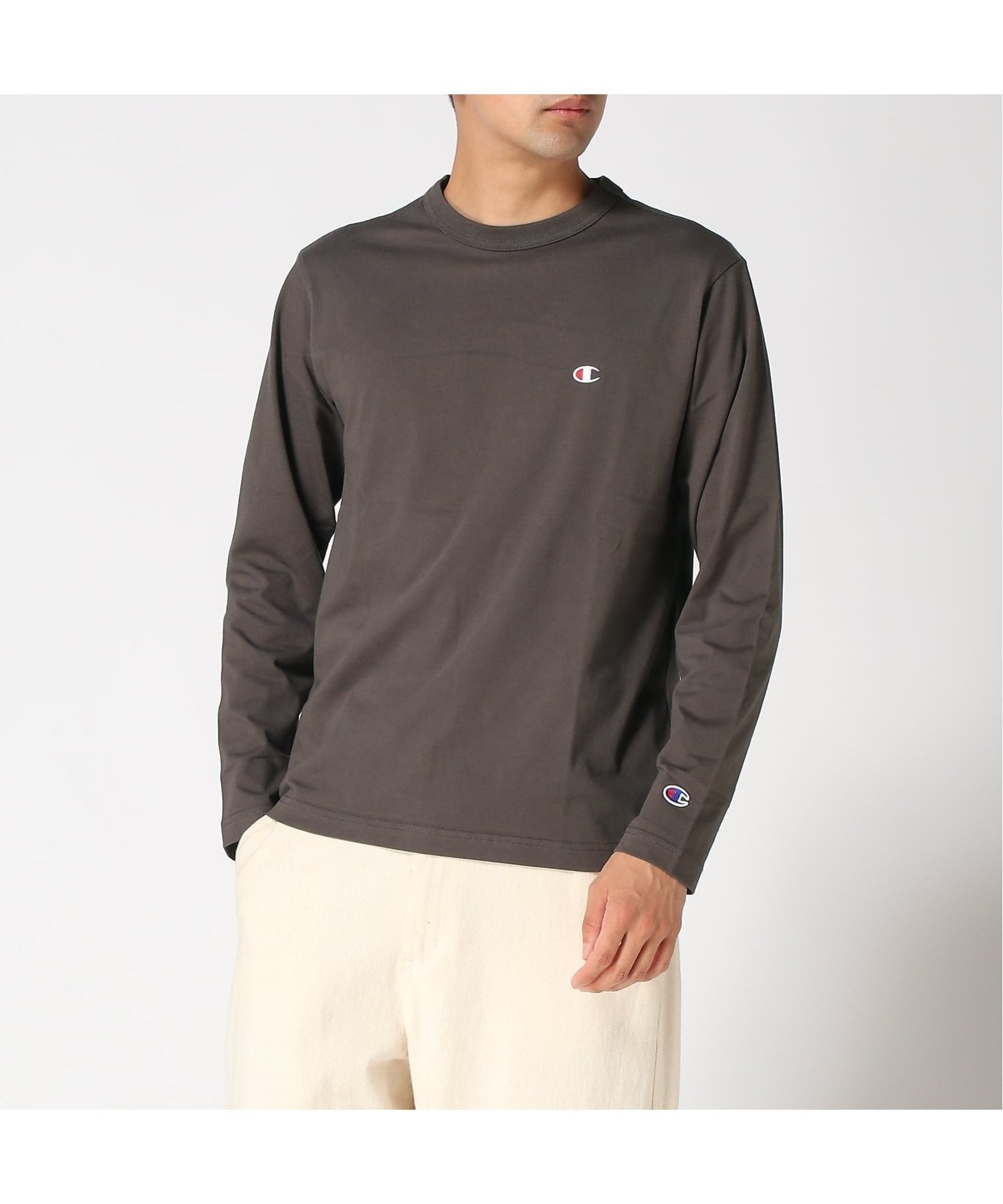 【ハンドサイン/HAND SIGN】のChampion/C3-Y428LONG SLEEVE T-SHIRT インテリア・キッズ・メンズ・レディースファッション・服の通販 founy(ファニー) 　ファッション　Fashion　レディースファッション　Fashion for Women　トップス・カットソー　Cut & Sew Tops　シャツ・ブラウス・オフィスカジュアル　Elegant Blouses & Button-Ups　ロングTシャツ・Tシャツ　Longline T-Shirts & Tees　スリーブ　Sleeve, Long Sleeve / Short Sleeve　ロング　Long, Long-Length　チョコレート|ID: prp329100004704874 ipo3291000000034007368