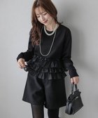 【ラジュール/Lajour】のティアードフリルヘムトップス 人気、トレンドファッション・服の通販 founy(ファニー) ファッション Fashion レディースファッション Fashion for Women トップス・カットソー Cut & Sew Tops 2025年 2025 2025-2026秋冬・A/W Autumn/Winter 2025–26 AW25–26 なめらか Smooth, Silky Texture カットソー Cut and Sewn Top コンパクト Compact, Small Size シアー Sheer, See-Through ショート Short, Short Length シンプル Simple, Minimal ティアード Tiered, Tiered Style フェミニン Feminine, Girly フリル Frill, Ruffle エレガント 上品 Elegant 長袖 Long Sleeve, Full Sleeve thumbnail ブラック|ID: prp329100004704941 ipo3291000000034450500