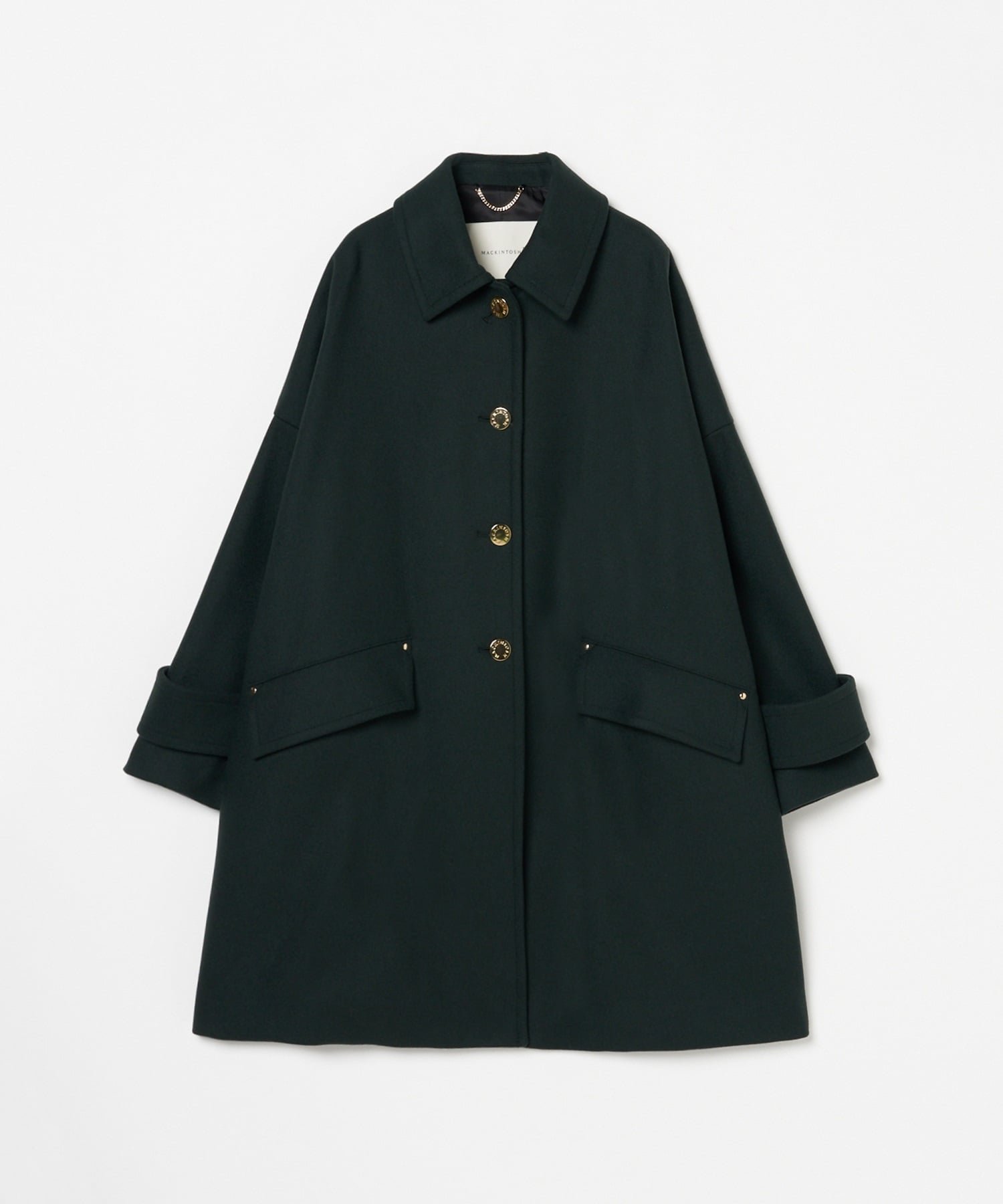 【マッキントッシュ/MACKINTOSH】の【マッキントッシュ公式】HUMBIE MB インテリア・キッズ・メンズ・レディースファッション・服の通販 founy(ファニー) 　ファッション　Fashion　レディースファッション　Fashion for Women　ショルダー　Shoulder, Shoulder Strap　ドロップ　Drop Shoulder, Dropped Style　バランス　Balance, Style Balance　メタル　Metal, Metal Parts　メルトン　Melton, Heavy Wool　モダン　Modern, Contemporary　ワイド　Wide, Wide Fit　冬　Winter / This Winter　定番　Standard, Basic Item　防寒　Cold Protection, Winter-Ready　2K08/DARK GREEN|ID: prp329100004704951 ipo3291000000034270868