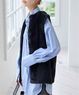 【ジャーナルスタンダード/JOURNAL STANDARD】 《追加》ダブルフェイスフェザークルーネックベスト人気、トレンドファッション・服の通販 founy(ファニー) ファッション Fashion レディースファッション Fashion for Women アウター Coat / Outerwear Collection トップス・カットソー Cut & Sew Tops ベスト&ジレ / 重ね着スタイル Vests & Gilets 2025年 2025 2025-2026秋冬・A/W Autumn/Winter 2025–26 AW25–26 カットソー Cut and Sewn Top ダブル Double, Double-Breasted ドット Polka Dot, Dot Pattern フェイス Face, Facial Design フェザー Feather, Feather Detail フェザーヤーン Feather Yarn, Fluffy Yarn フロント Front, Front Design ベスト Vest, Waistcoat ボトム Bottoms, Lower Wear 冬 Winter / This Winter 秋 Autumn |ID:prp329100004704989
