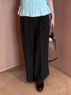 【ミラオーウェン/Mila Owen】のドライタッチ2タックワイドパンツ 人気、トレンドファッション・服の通販 founy(ファニー) ファッション Fashion レディースファッション Fashion for Women パンツ Pants & Trousers ストレッチ Stretch, Stretchy Fabric スマート Smart, Elegant トレンド Trend, Trending Now モダン Modern, Contemporary ワイド Wide, Wide Fit thumbnail BLK[009]|ID: prp329100004705032 ipo3291000000034008905