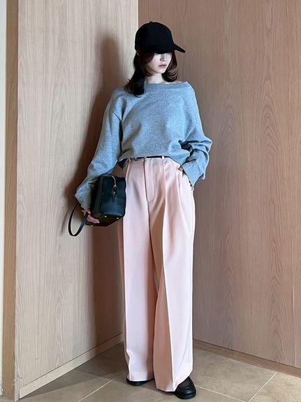 【ミラオーウェン/Mila Owen】のドライタッチ2タックワイドパンツ インテリア・キッズ・メンズ・レディースファッション・服の通販 founy(ファニー) 　ファッション　Fashion　レディースファッション　Fashion for Women　パンツ　Pants & Trousers　ストレッチ　Stretch, Stretchy Fabric　スマート　Smart, Elegant　トレンド　Trend, Trending Now　モダン　Modern, Contemporary　ワイド　Wide, Wide Fit　PNK[066]|ID: prp329100004705032 ipo3291000000034008907