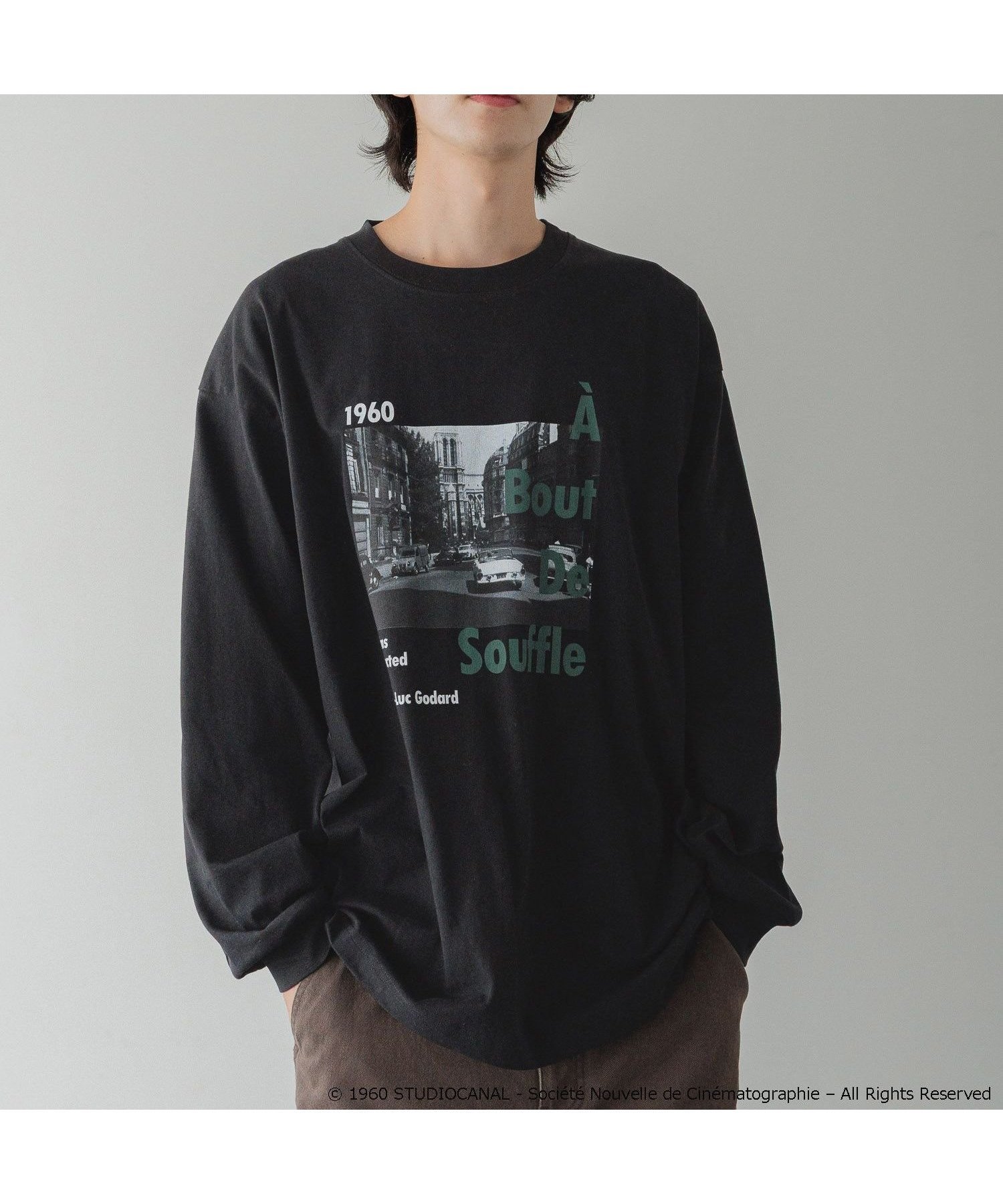 【ローリーズファーム/LOWRYS FARM】の【LFM】ジャン・リュック・ゴダール映画作品/GODARD PHOTO/LS インテリア・キッズ・メンズ・レディースファッション・服の通販 founy(ファニー) 　ファッション　Fashion　レディースファッション　Fashion for Women　インナー　Innerwear　ショート　Short, Short Length　スリーブ　Sleeve, Long Sleeve / Short Sleeve　トレンド　Trend, Trending Now　フランス　France, French　プリント　Print, Printed Pattern　リュック　Backpack, Rucksack　ブラック09|ID: prp329100004705042 ipo3291000000033977696