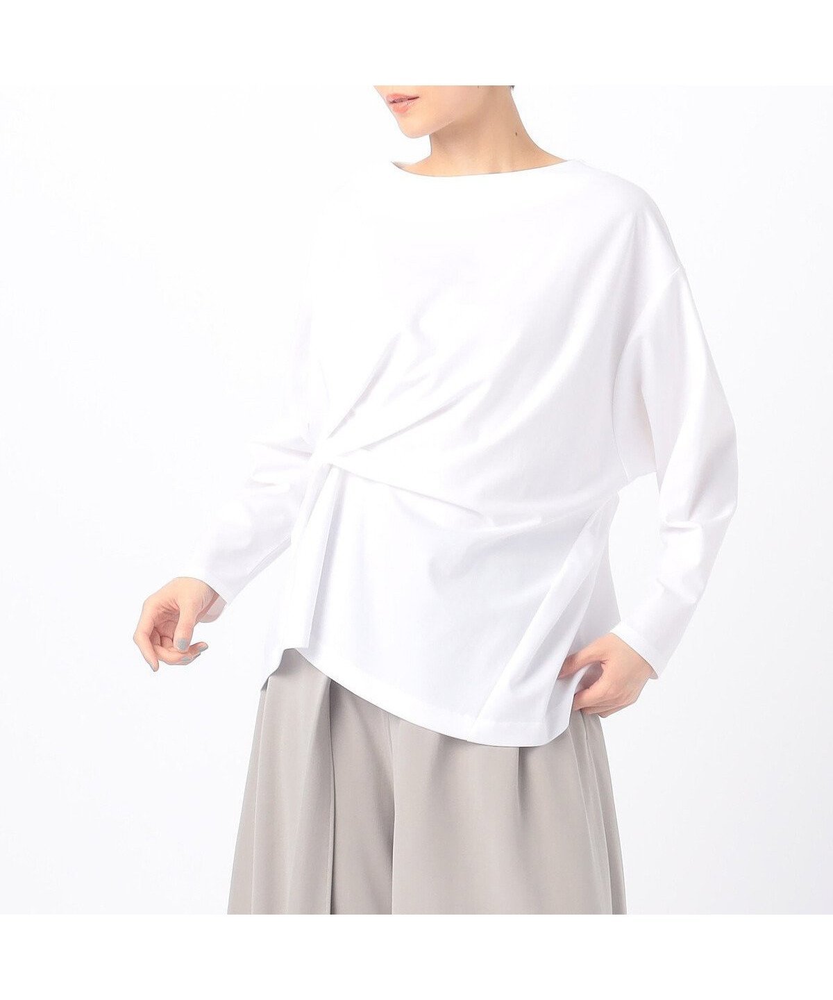 【コムサ/COMME CA】のハイゲージポンチ タックプルオーバー インテリア・キッズ・メンズ・レディースファッション・服の通販 founy(ファニー) 　ファッション　Fashion　レディースファッション　Fashion for Women　トップス・カットソー　Cut & Sew Tops　カジュアルプルオーバー・ニットトップス　Pullovers & Knit Tops / Casual Pullovers　ボトム　Bottoms, Lower Wear　ランダム　Random, Irregular　定番　Standard, Basic Item　01:ホワイト|ID: prp329100004705097 ipo3291000000033978562