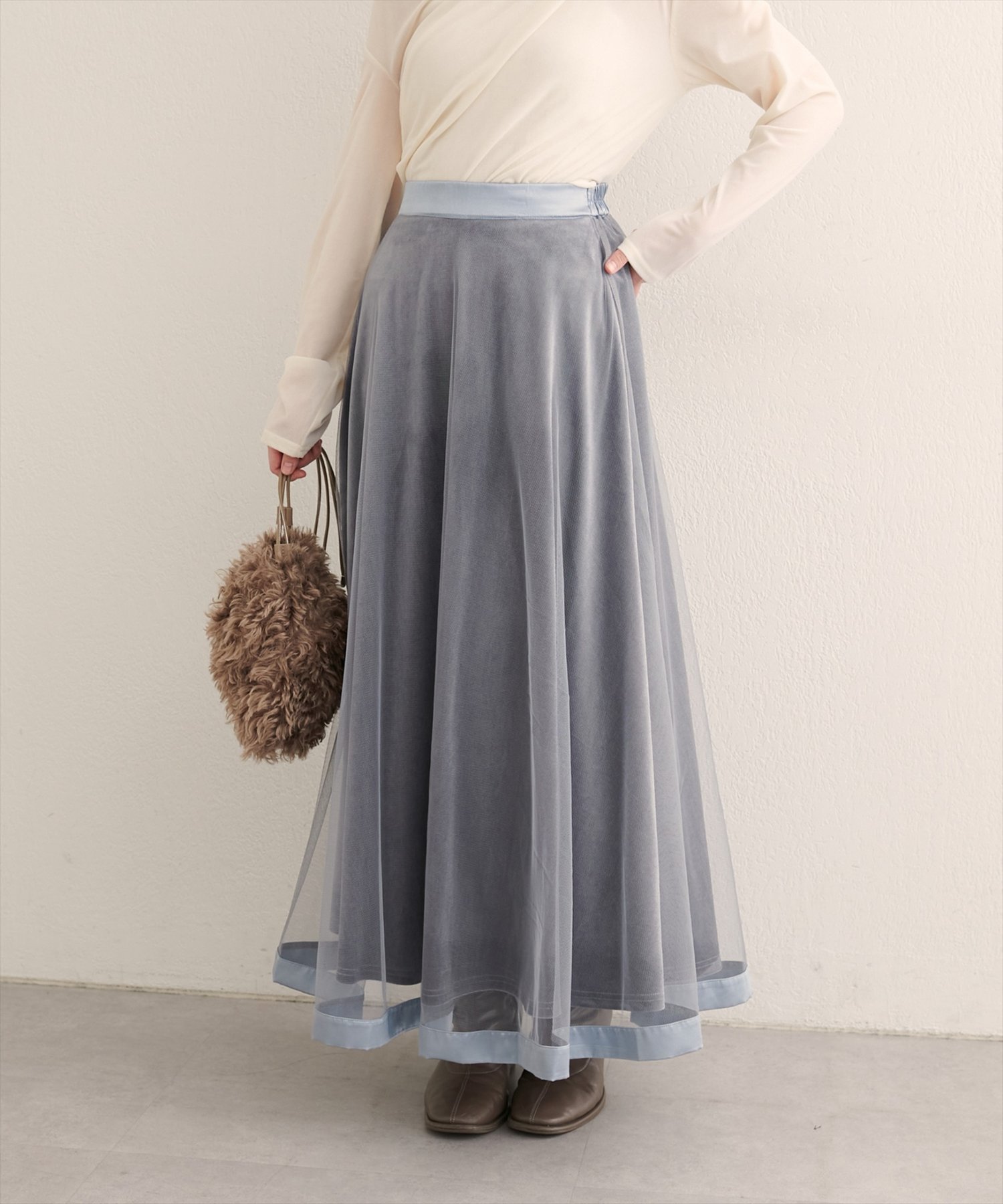 【ナチュラルクチュール/natural couture】の【WEB限定】サテンパイピングチュールスカート インテリア・キッズ・メンズ・レディースファッション・服の通販 founy(ファニー) ファッション Fashion レディースファッション Fashion for Women スカート Skirts エアリー Airy Texture エレガント 上品 Elegant サテン Satin, Glossy Fabric スニーカー Sneakers, Trainers チュール Tulip, Tulip Motif ポケット Pocket, Pocket Detail ロマンティック Romantic, Feminine Style 再入荷 Restock / Back in Stock おすすめ Recommended / Our Picks 2025年 2025 2025-2026秋冬・A/W Autumn/Winter 2025–26 AW25–26 サックスブルー|ID: prp329100004705114 ipo3291000000034568997