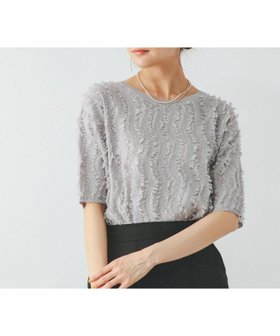 【グローバルワーク/GLOBAL WORK】のシアーフリンジプルオーバー半袖/492458 人気、トレンドファッション・服の通販 founy(ファニー) ファッション Fashion レディースファッション Fashion for Women トップス・カットソー Cut & Sew Tops カジュアルプルオーバー・ニットトップス Pullovers & Knit Tops / Casual Pullovers おすすめ Recommended / Our Picks デニム Denim, Jeans Material ボトム Bottoms, Lower Wear 半袖 Short Sleeve, Half Sleeve |ID:prp329100004705118