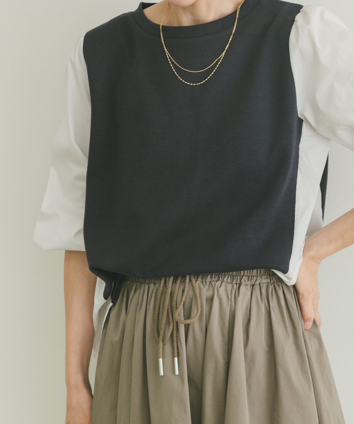 【アイテムズアーバンリサーチ/ITEMS URBAN RESEARCH】のフハクキリカエプルオーバー インテリア・キッズ・メンズ・レディースファッション・服の通販 founy(ファニー)  ファッション Fashion レディースファッション Fashion for Women トップス・カットソー Cut & Sew Tops カジュアルプルオーバー・ニットトップス Pullovers & Knit Tops / Casual Pullovers 2025年 2025 2025-2026秋冬・A/W Autumn/Winter 2025–26 AW25–26 冬 Winter / This Winter カットソー Cut and Sewn Top シンプル Simple, Minimal ボトム Bottoms, Lower Wear 切替 Switching, Contrast Panel A/W・秋冬 Autumn/Winter ネイビー|ID: prp329100004705120 ipo3291000000034325705