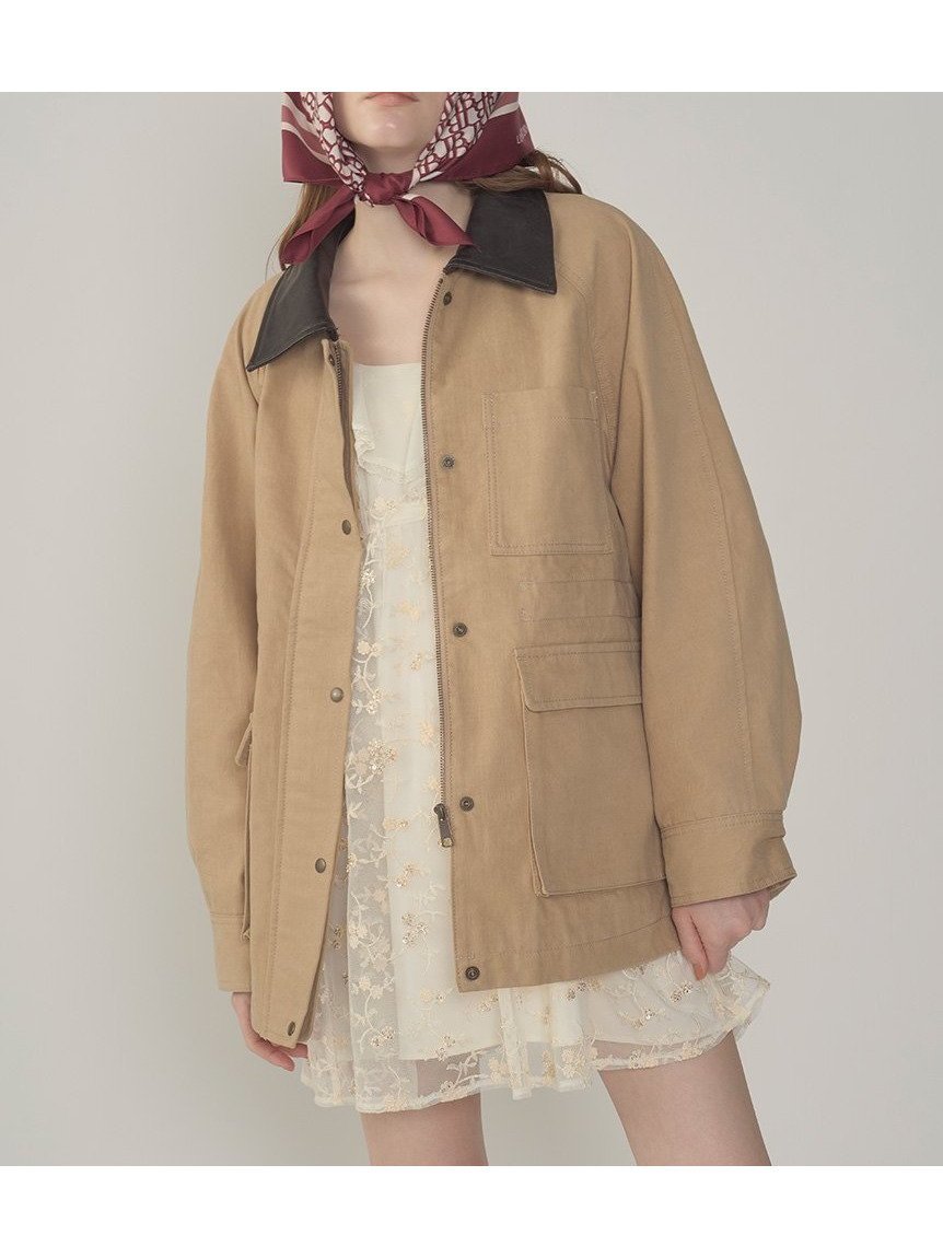 【リリーブラウン/Lily Brown】のカバーオールジャケット 人気、トレンドファッション・服の通販 founy(ファニー) 　雑誌掲載アイテム　Magazine Picks & Fashion Features　ファッション雑誌　Fashion Magazines　ヴィヴィ　ViVi　ファッション　Fashion　レディースファッション　Fashion for Women　アウター　Coat / Outerwear Collection　レディースジャケット・軽アウター　Jackets　11月号　November Issue　おすすめ　Recommended / Our Picks　ストライプ　Stripe, Striped Pattern　スマート　Smart, Elegant　タフタ　Taffeta, Structured Fabric　ドッキング　Docking, Mixed Material　ドローストリング　Drawstring, Pull Cord　フェイクレザー　Faux Leather, PU Leather　フェミニン　Feminine, Girly　フリル　Frill, Ruffle　ロング　Long, Long-Length　今季　This Season, Current Season　雑誌　Magazine, Fashion Magazine　 other-1|ID: prp329100004705152 ipo3291000000034047984