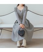 【ウィルセレクション/WILLSELECTION】のビット付きハートネック千鳥ワンピース 黒系チェック|ID: prp329100004705176 ipo3291000000033979427
