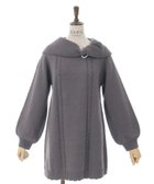 【アクシーズファム/axes femme】のリボン襟ニットミニワンピ チャコール|ID: prp329100004705208 ipo3291000000033979763