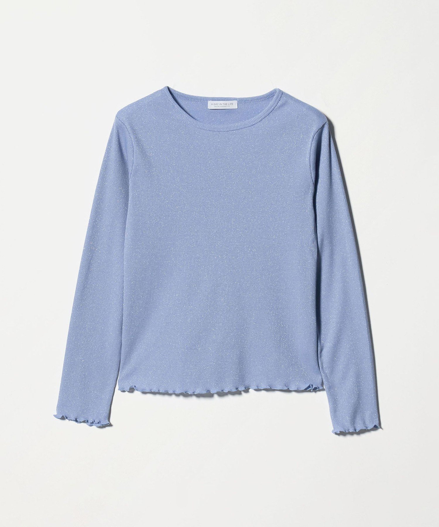 【ユナイテッドアローズ/UNITED ARROWS】のラメ リブ メローカットソー A DAY IN THE LIFE 人気、トレンドファッション・服の通販 founy(ファニー) 　ファッション　Fashion　レディースファッション　Fashion for Women　トップス・カットソー　Cut & Sew Tops　カットソー・ベーシックTシャツ　Cut-and-Sewn Tops / Stretch Tees & Basics　インナー　Innerwear　カットソー　Cut and Sewn Top　シンプル　Simple, Minimal　トレンド　Trend, Trending Now　長袖　Long Sleeve, Full Sleeve　バランス　Balance, Style Balance　ベスト　Vest, Waistcoat　ワイド　Wide, Wide Fit　アウトレット　Outlet / Clearance　おすすめ　Recommended / Our Picks　エレガント 上品　Elegant　ビジネス 仕事 通勤　Business / Work / Commuting　 other-1|ID: prp329100004705265 ipo3291000000034889732