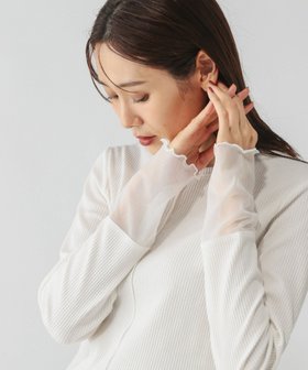 【グローバルワーク/GLOBAL WORK】のBeauteeシアー切り替え長袖/587687 人気、トレンドファッション・服の通販 founy(ファニー) ファッション Fashion レディースファッション Fashion for Women トップス・カットソー Cut & Sew Tops おすすめ Recommended / Our Picks インナー Innerwear シアー Sheer, See-Through スウェット / スエット Sweatshirt, Sweatwear チュール Tulip, Tulip Motif テレコ Ribbed, Rib Stitch デニム Denim, Jeans Material トレンド Trend, Trending Now フレア Flare, Flared ロング Long, Long-Length ワイド Wide, Wide Fit 抗菌 Antibacterial, Bacteria-Resistant 長袖 Long Sleeve, Full Sleeve |ID:prp329100004705305